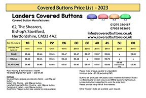 Covered button price list